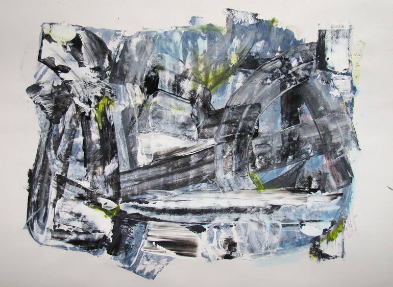 Original Abstract Expressionism Abstract Painting by Dmitri Matkovsky