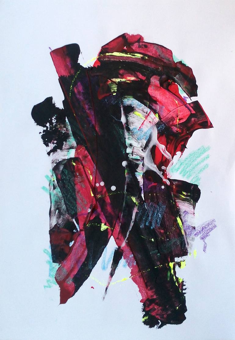 Original Abstract Expressionism Abstract Painting by Dmitri Matkovsky