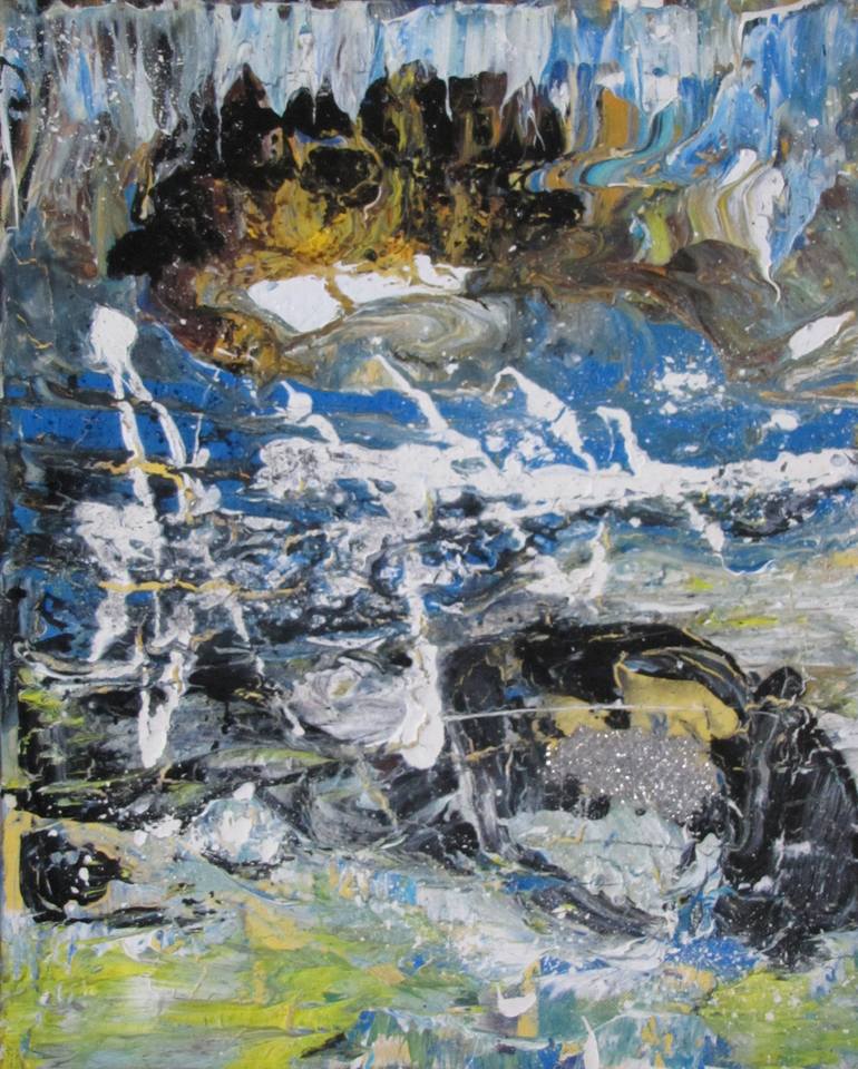 Original Abstract Expressionism Abstract Painting by Dmitri Matkovsky