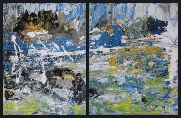 Original Abstract Expressionism Abstract Painting by Dmitri Matkovsky