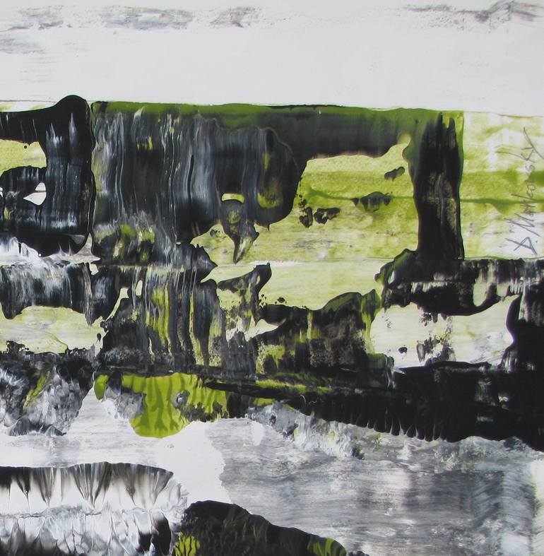 Original Abstract Expressionism Abstract Painting by Dmitri Matkovsky