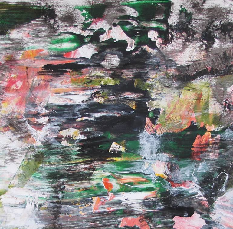 Original Abstract Expressionism Abstract Painting by Dmitri Matkovsky