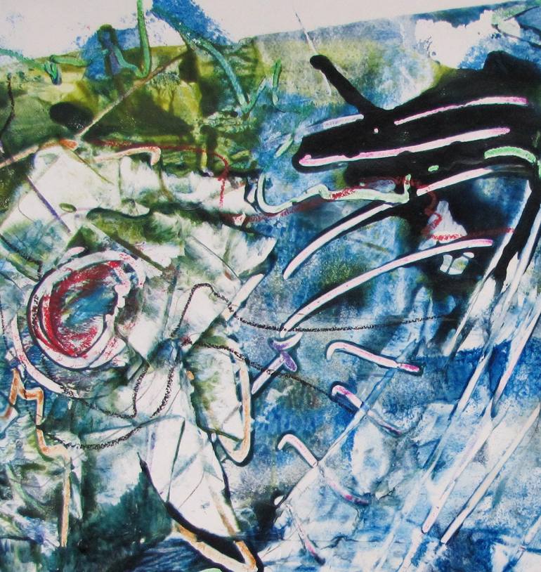 Original Abstract Expressionism Abstract Painting by Dmitri Matkovsky