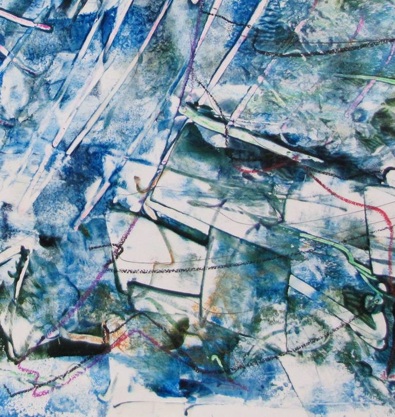Original Abstract Expressionism Abstract Painting by Dmitri Matkovsky
