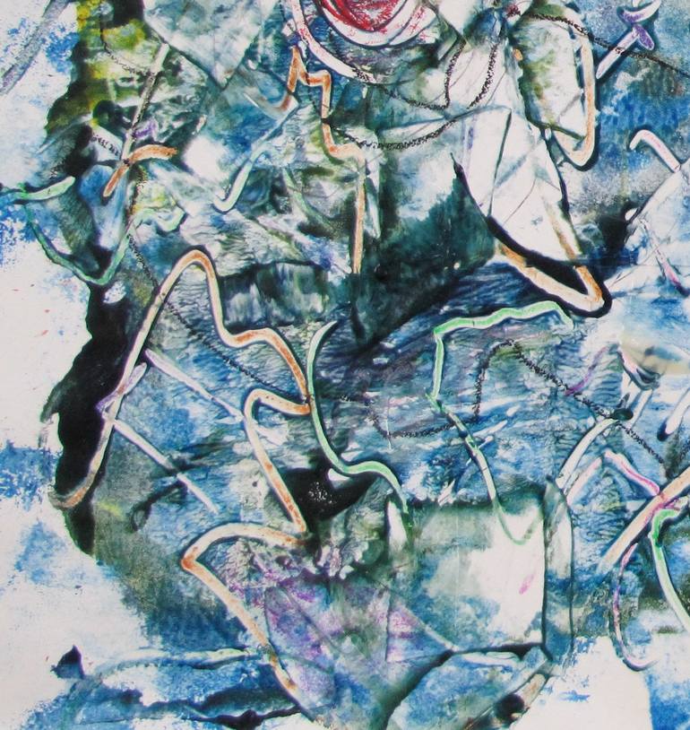 Original Abstract Expressionism Abstract Painting by Dmitri Matkovsky