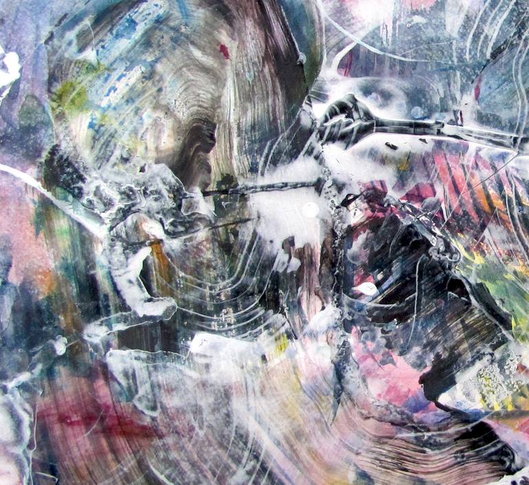 Original Abstract Expressionism Abstract Painting by Dmitri Matkovsky