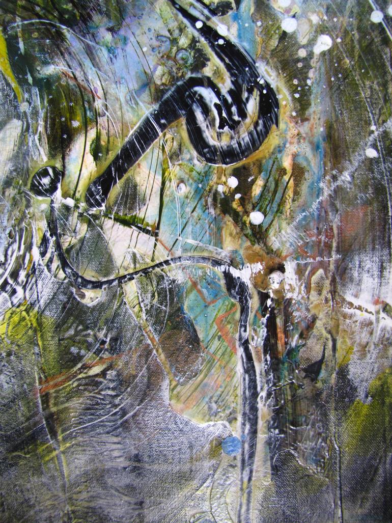 Original Abstract Expressionism Abstract Painting by Dmitri Matkovsky