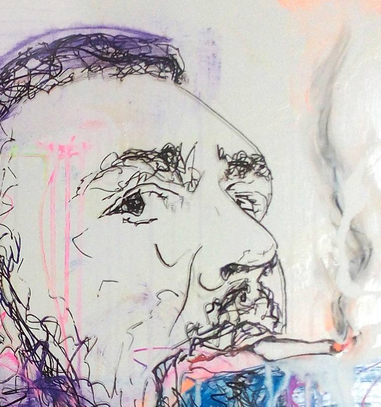 Original Expressionism Pop Culture/Celebrity Painting by Dmitri Matkovsky