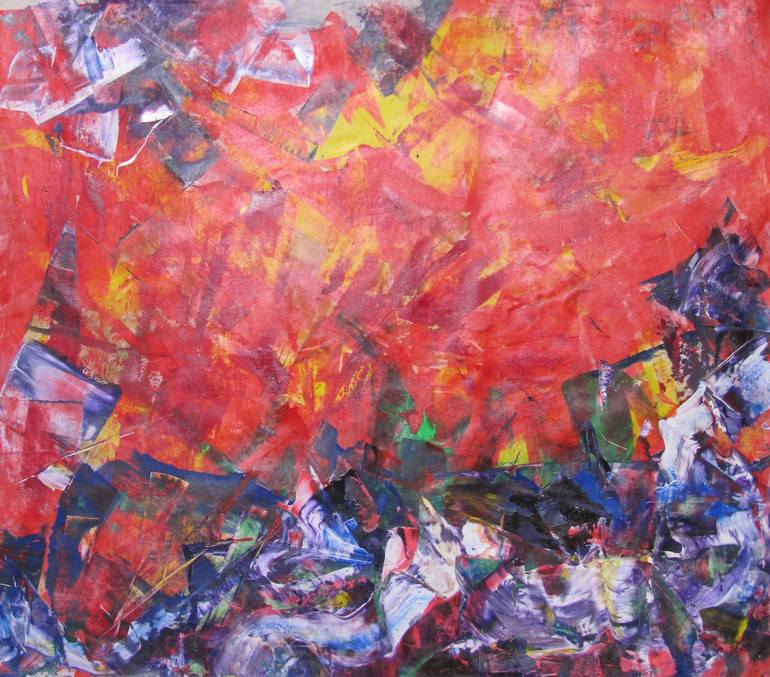 Original Abstract Expressionism Abstract Painting by Dmitri Matkovsky