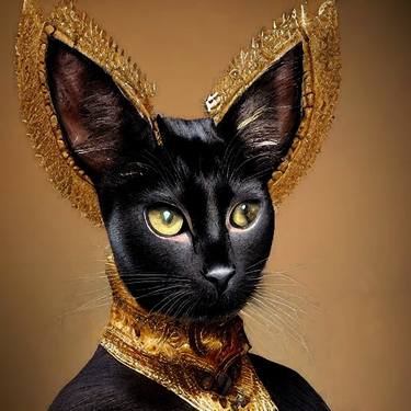 black Touch Me Not CAT with Gold like a princess thumb