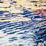 This painting was inspired by a trip I took with my Mom to Giverny where Monet lived and painted his masterpieces. This is my interpretation of the glorious colours dancing on his lily pond.