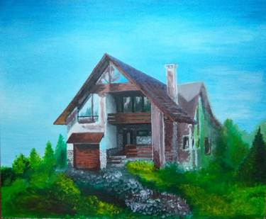 Original Home Painting by Nina Tychenok