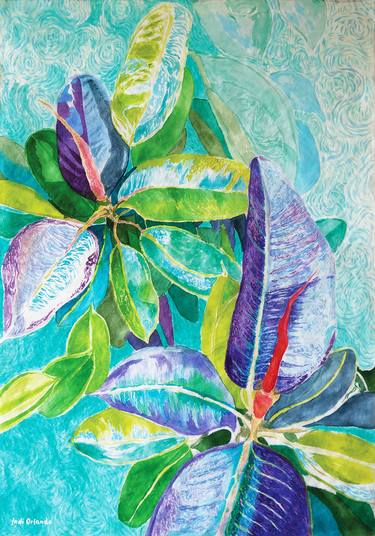Print of Expressionism Garden Paintings by Indi Orlando - Izabella Pajonk