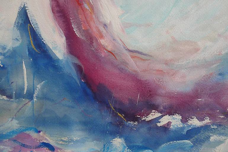 Original Abstract Expressionism Landscape Painting by Vincent Dugast