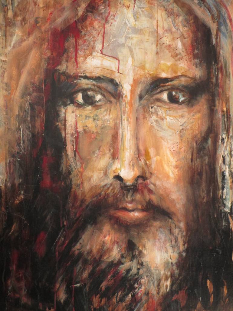 Christ ressucité Painting by Gilles Catelin | Saatchi Art