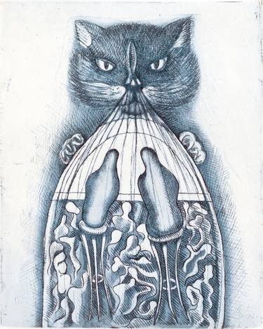 Print of Fantasy Printmaking by Carla Fossi