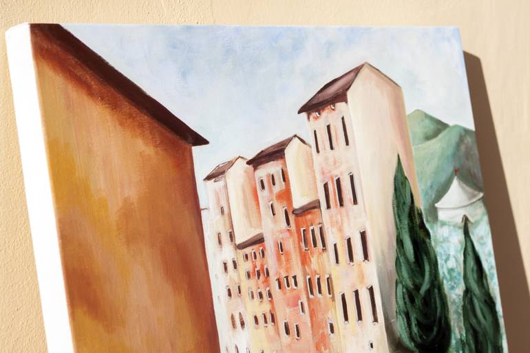 Original Documentary Cities Painting by Carla Fossi