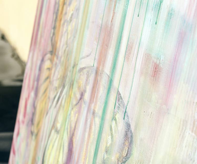 Original Abstract Expressionism Floral Painting by Carla Fossi