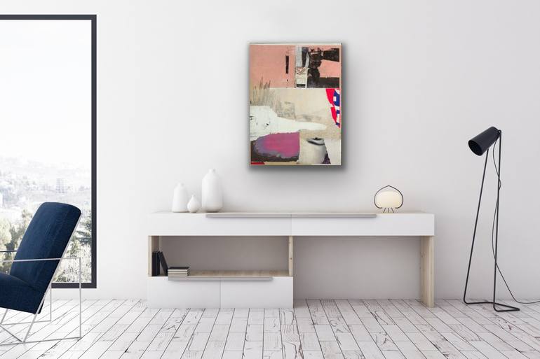 Original Abstract Expressionism Abstract Collage by Michael Cutlip