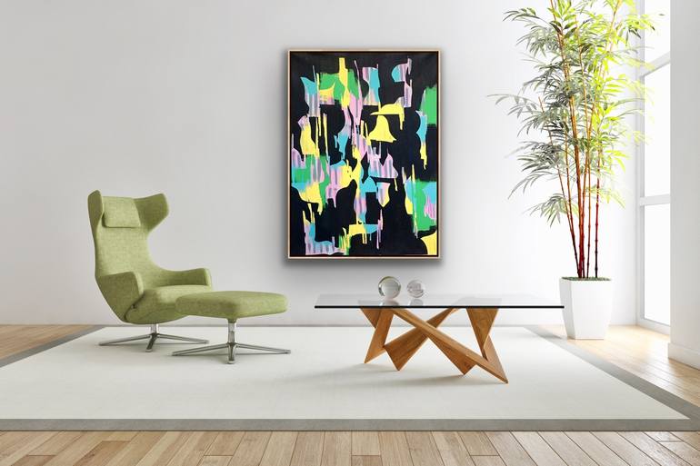 Original Abstract Expressionism Abstract Painting by Michael Cutlip