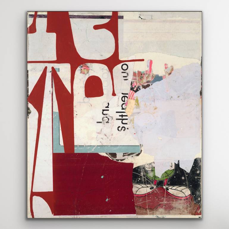 Original Fine Art Abstract Collage by Michael Cutlip