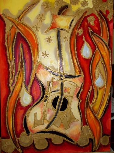 Print of Abstract Expressionism Music Paintings by Simon Stela