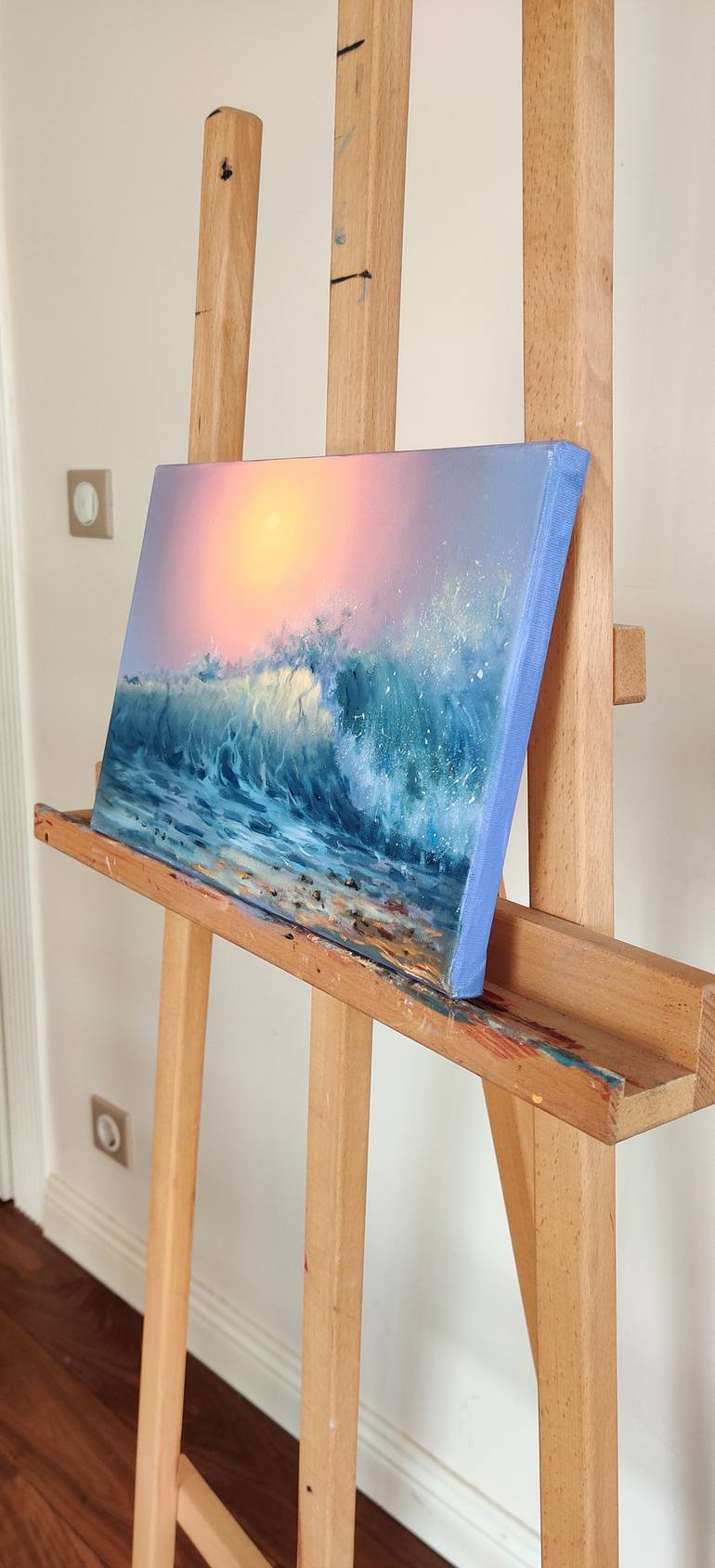 Original Impressionism Seascape Painting by Marina Kusraeva