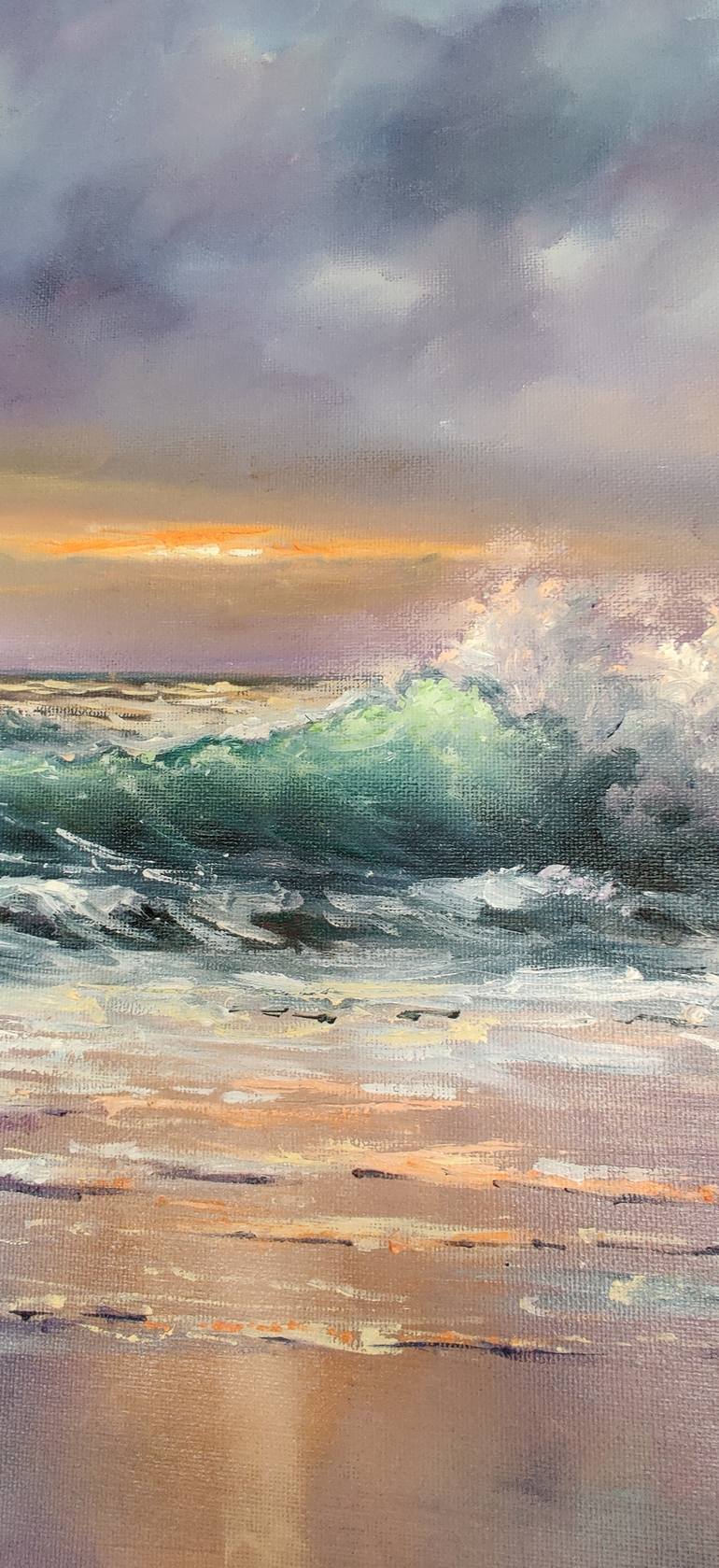 Original Impressionism Seascape Painting by Marina Kusraeva