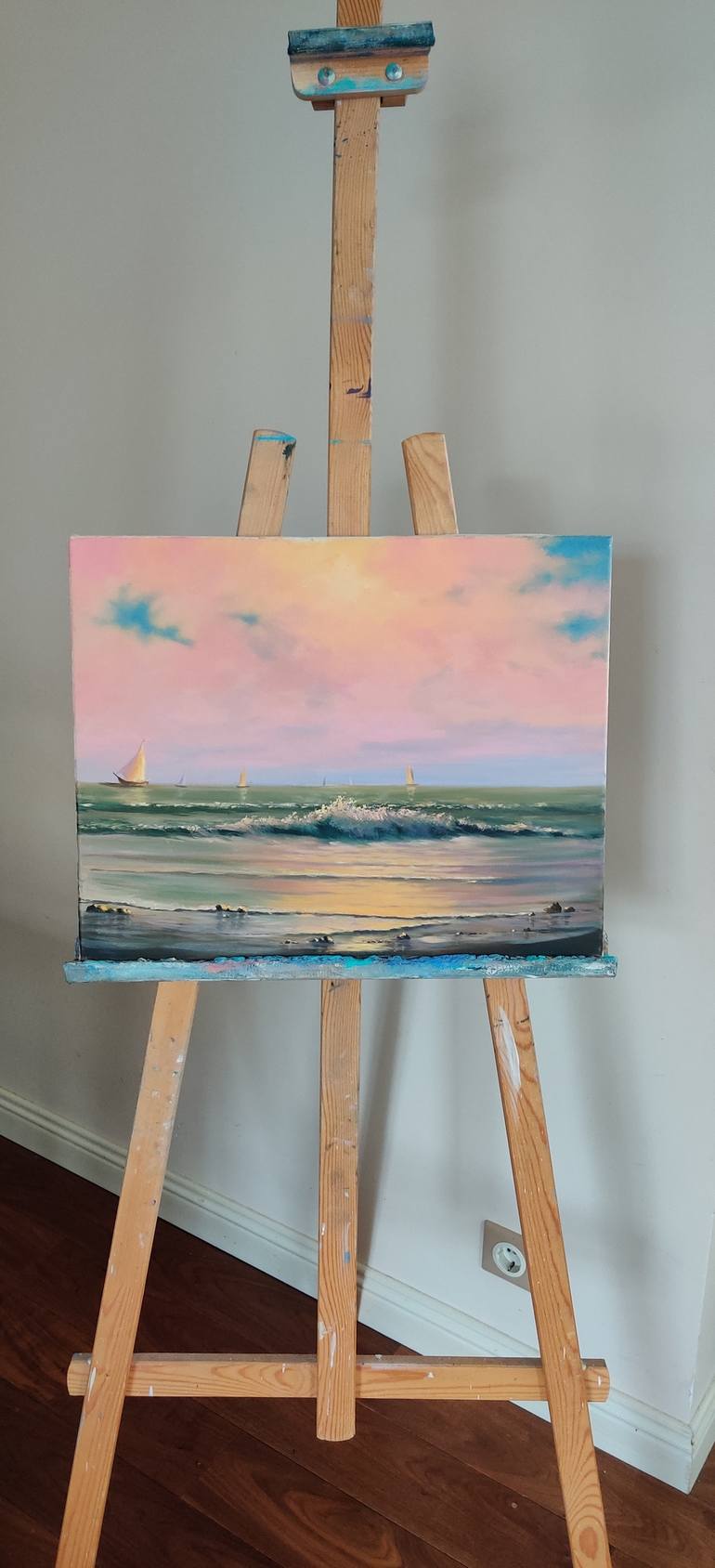 Original Realism Seascape Painting by Marina Kusraeva