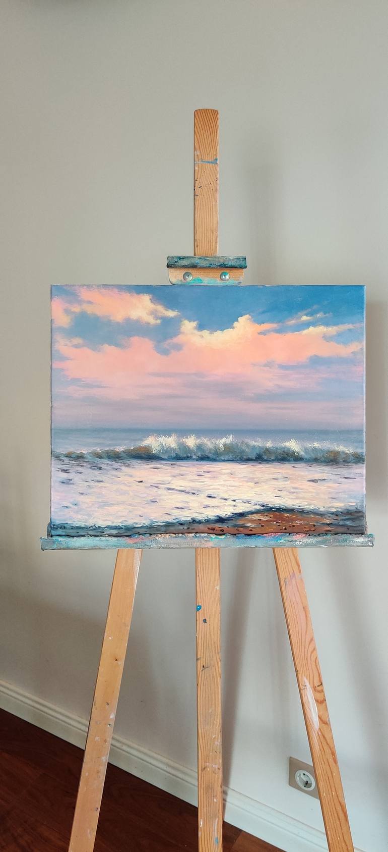 Original Impressionism Seascape Painting by Marina Kusraeva