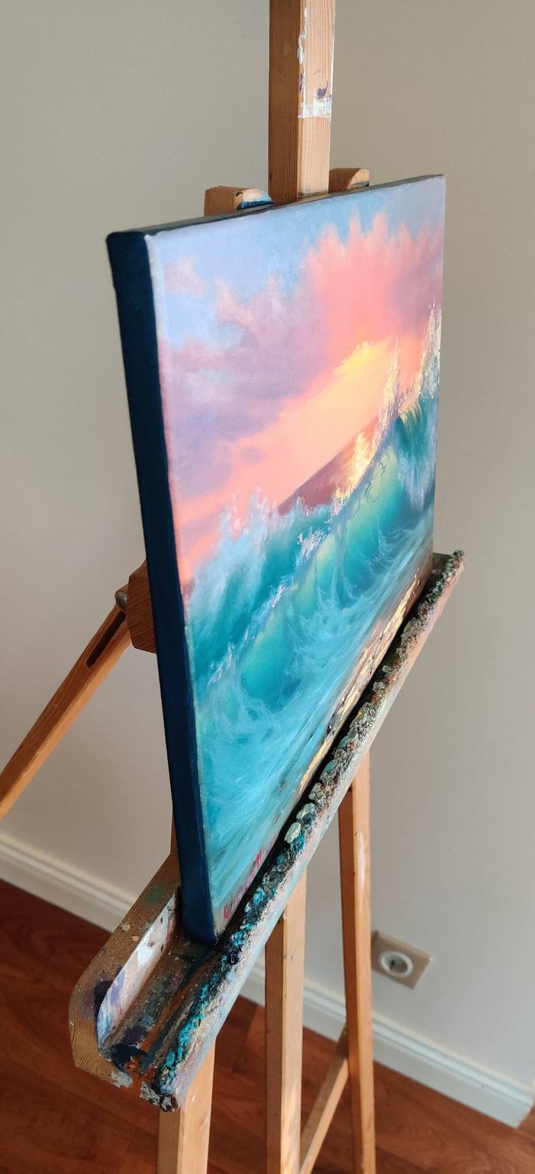 Original Expressionism Seascape Painting by Marina Kusraeva