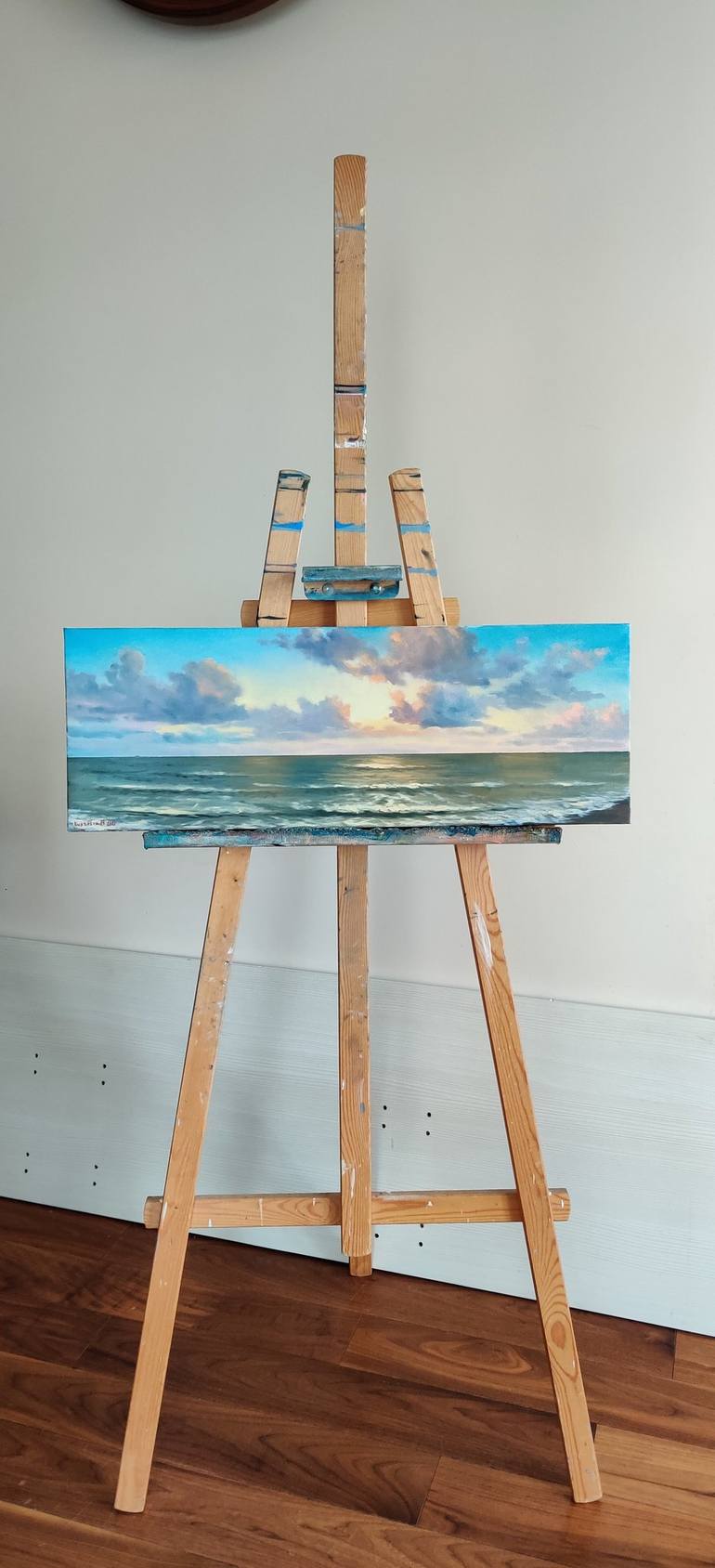 Original Impressionism Seascape Painting by Marina Kusraeva