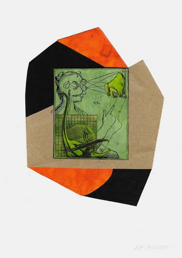 Original Modern Abstract Collage by Josep Santamaria