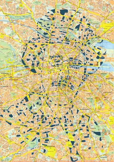 Human Cartography, James Joyce, Dublin, Paper Cut map thumb