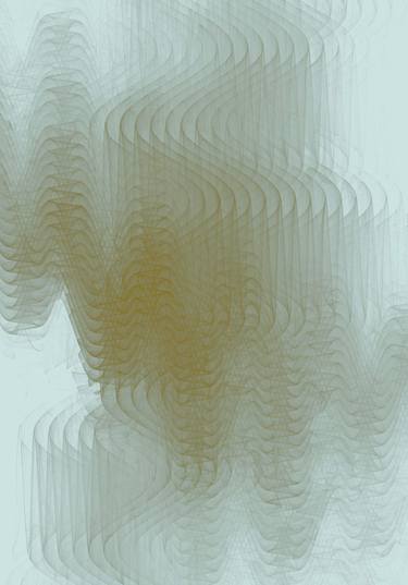 Saatchi Art Artist Iren Tarvid; Digital, “"Golden Waves" Sophisticated Abstract Contemporary Digital Art” #art