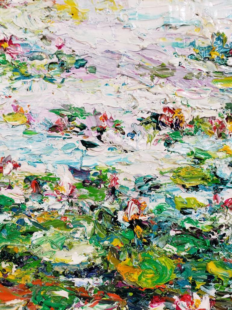 Original Impressionism Landscape Painting by Duc Tran