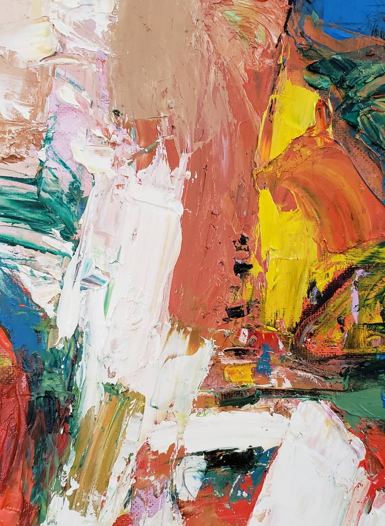 Original Abstract Expressionism Abstract Painting by Duc Tran