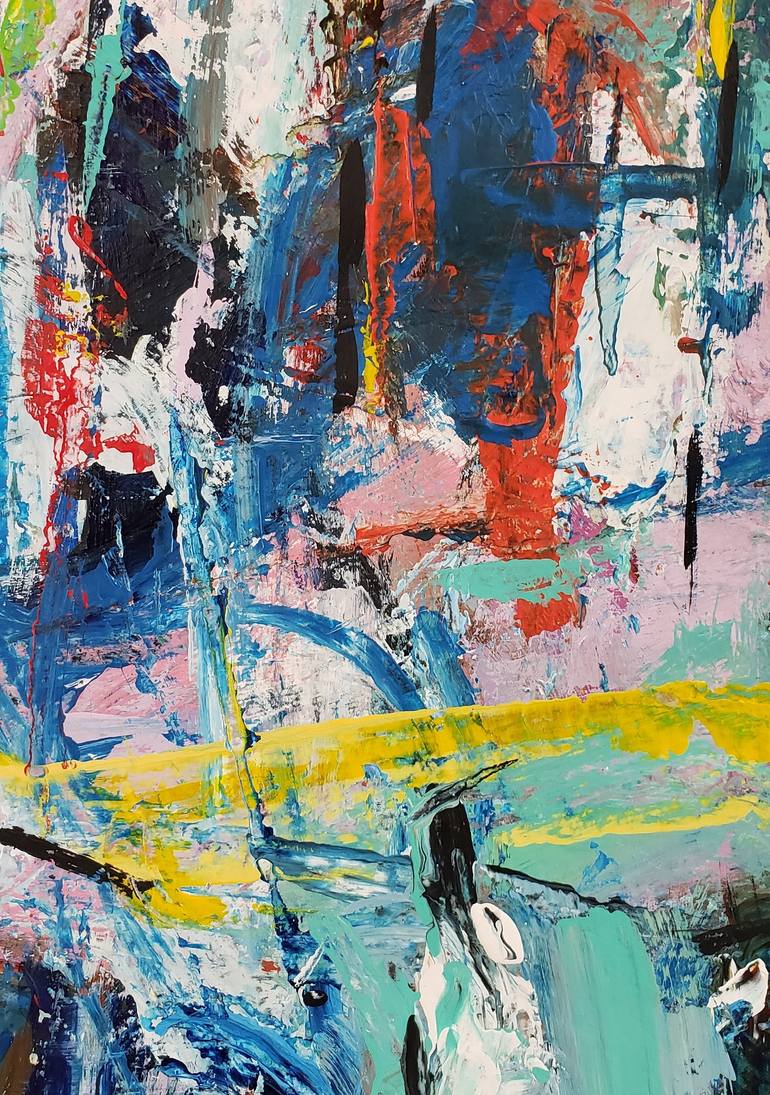 Original Abstract Expressionism Abstract Painting by Duc Tran