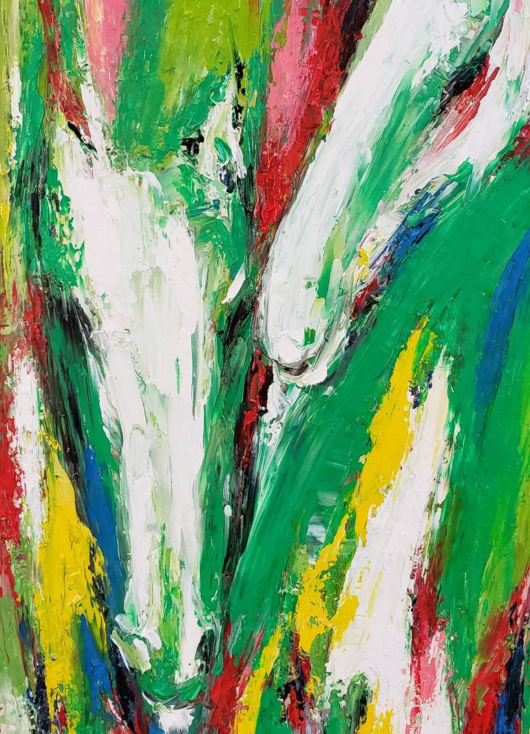 Original Cubism Abstract Painting by Duc Tran