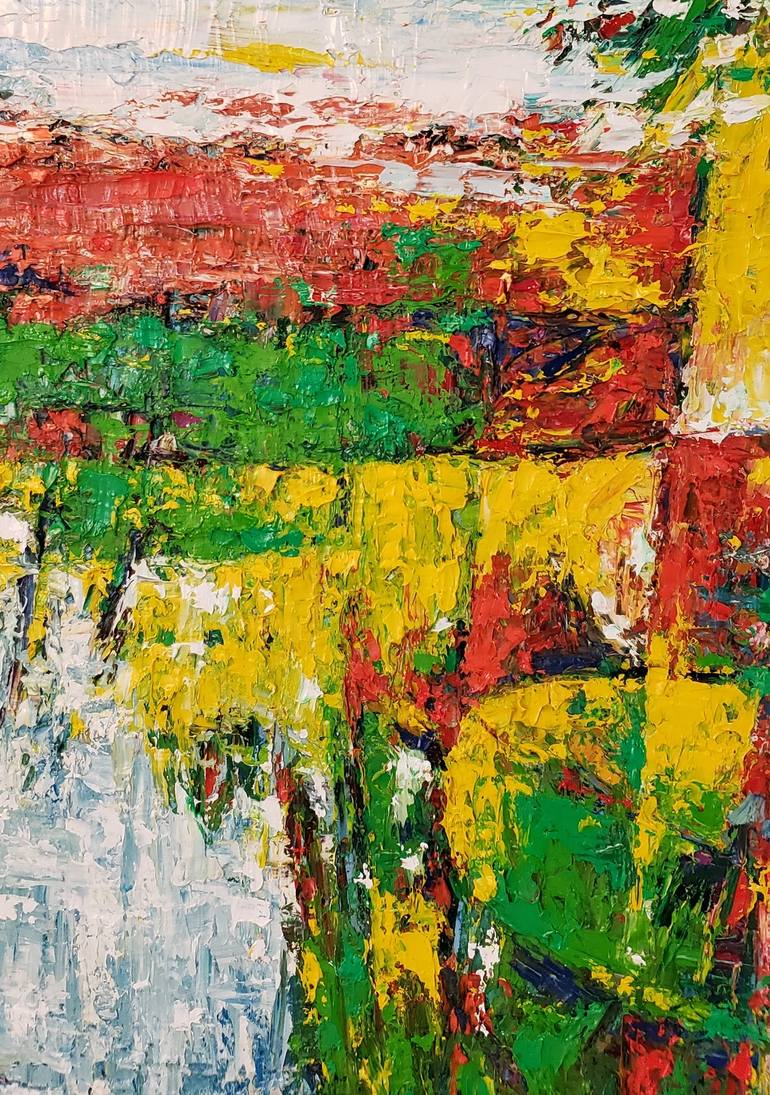 Original Abstract Expressionism Abstract Painting by Duc Tran