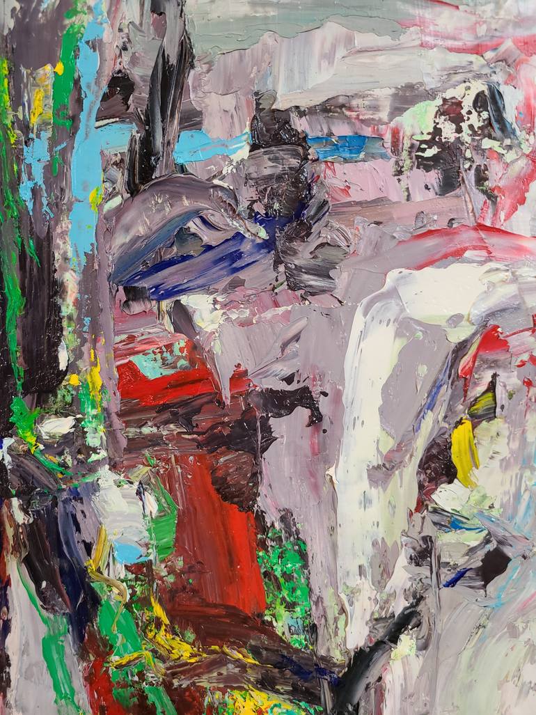 Original Abstract Expressionism Abstract Painting by Duc Tran
