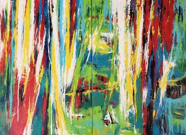 Original Abstract Expressionism Abstract Paintings by Duc Tran