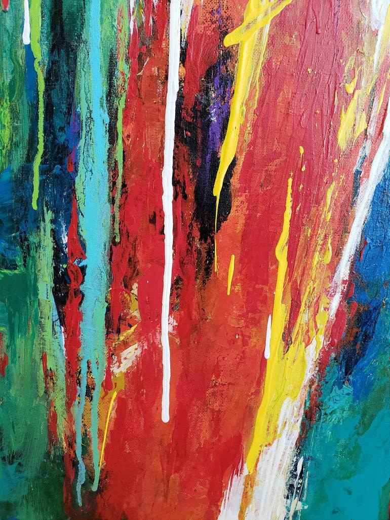 Original Abstract Expressionism Abstract Painting by Duc Tran