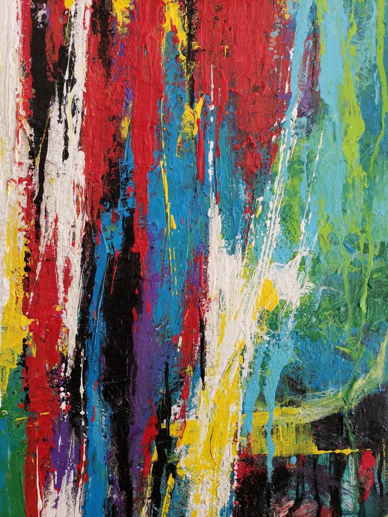 Original Abstract Expressionism Abstract Painting by Duc Tran