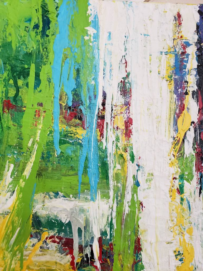 Original Abstract Expressionism Abstract Painting by Duc Tran