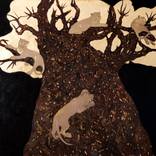 Golden Magic Baobab and pumas by Anastasia Balabina