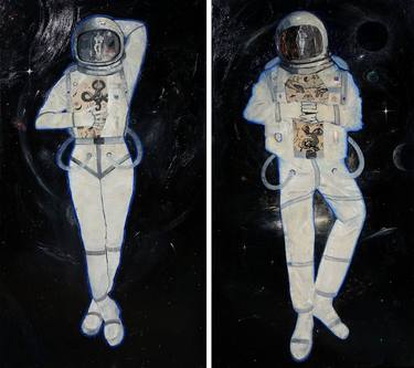 Print of Surrealism Outer Space Paintings by Anastasia Balabina