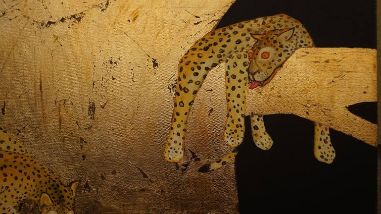 Original Conceptual Cats Painting by Anastasia Balabina