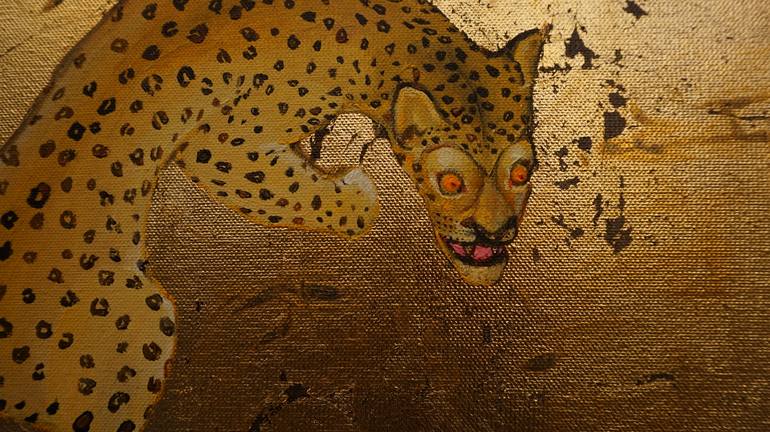 Original Conceptual Cats Painting by Anastasia Balabina