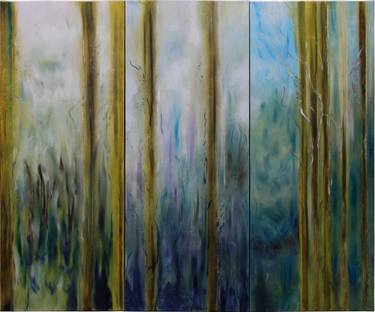 Original Abstract Expressionism Landscape Painting by Linda Louis